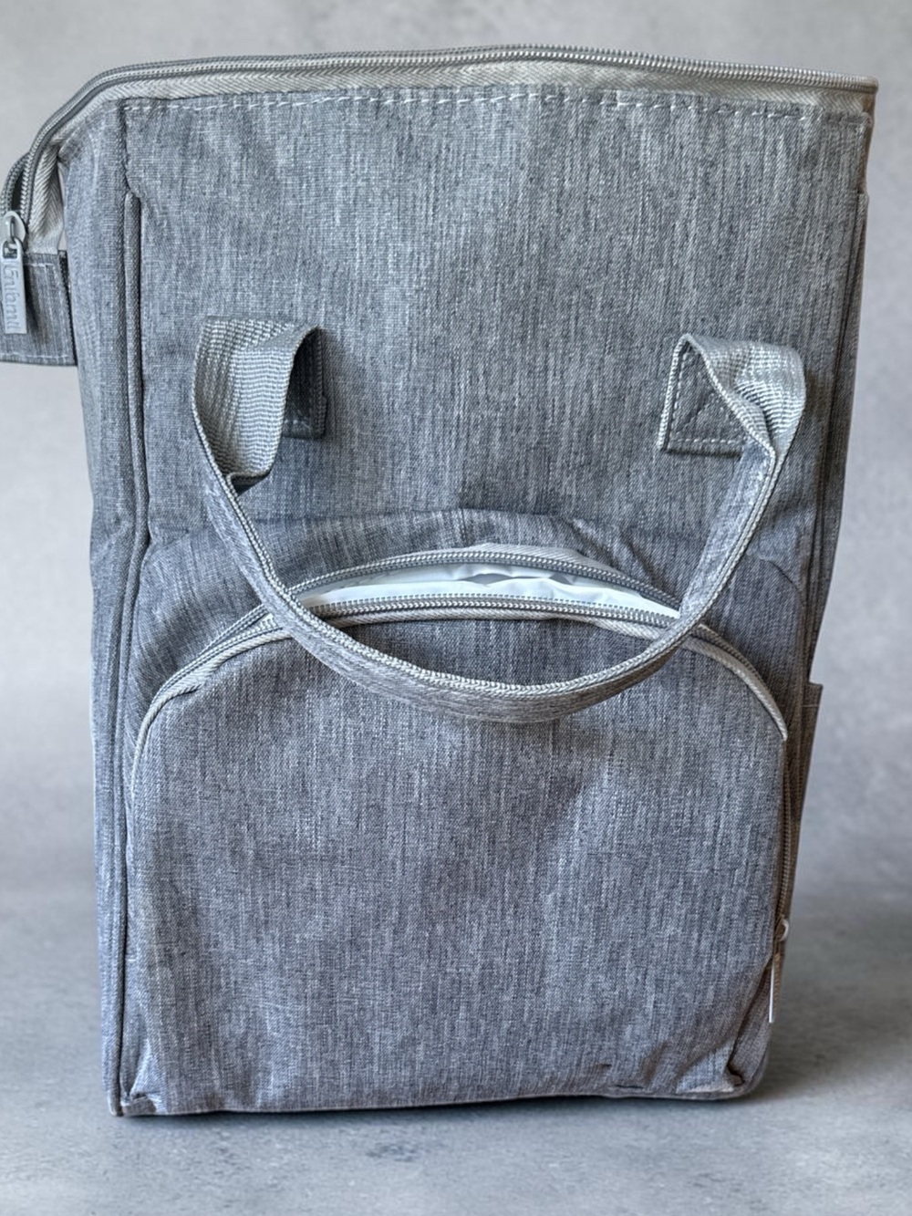 Enfamil Wonderbag Insulated Diaper Bag Backpack Grey
